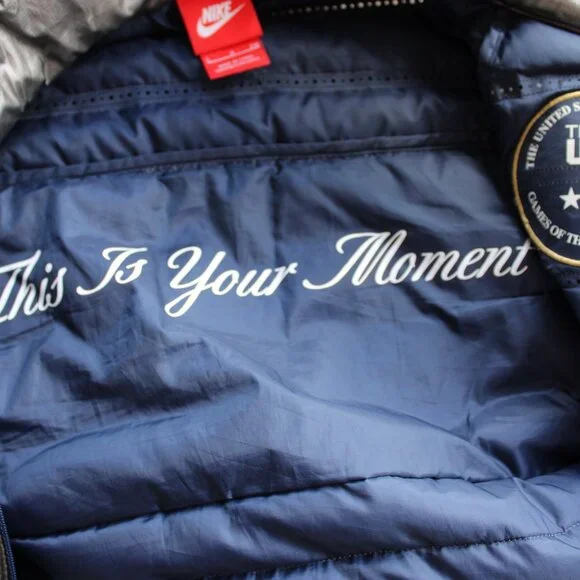 Nike Team USA Olympic Aeroloft Summit 800 Down Puffer Jacket Graphite Gray - Picture 10 of 11